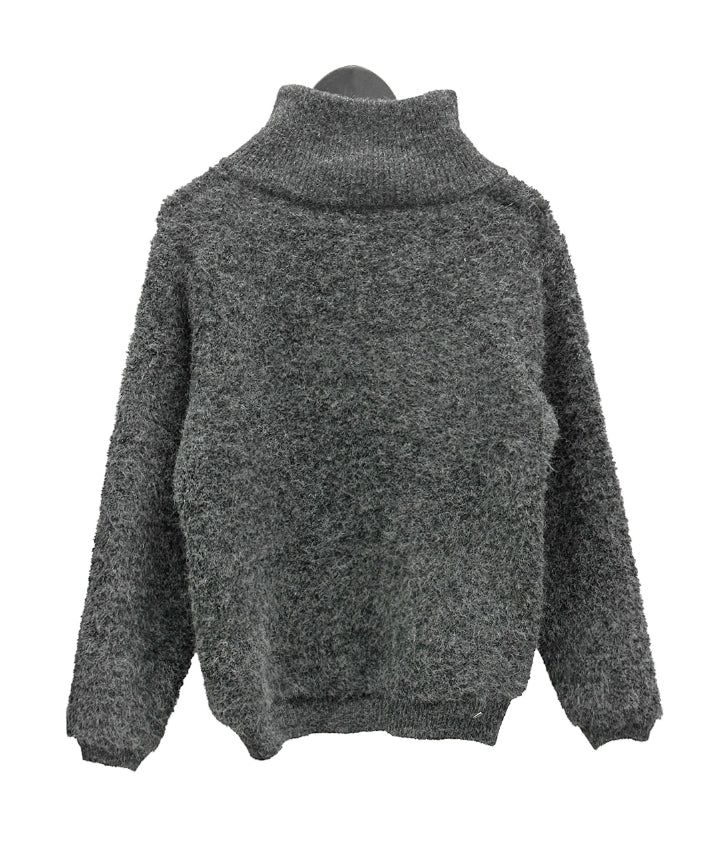 Ketone High Neck Button Cardigan