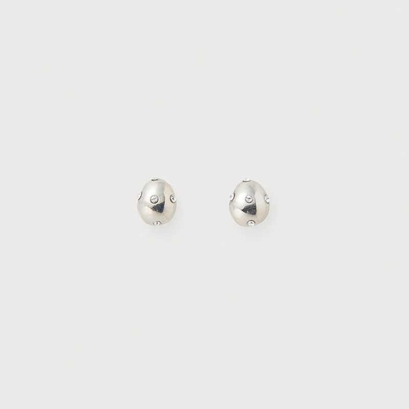 Tiny Egg Pearl Studs