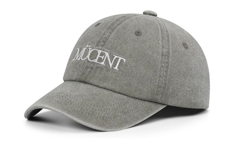 MUCENT シグニチャーレタリングロゴボールキャップ