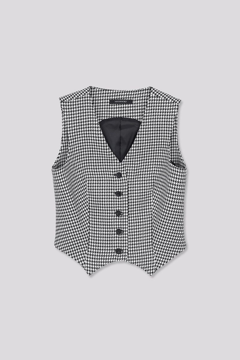 Hound Tooth Pattern Vest