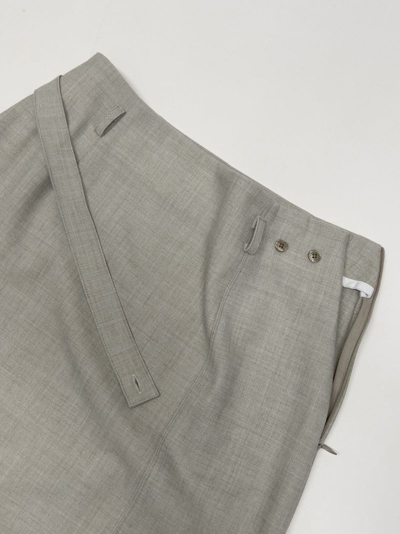 [SS] Bocashi Button Long Skirt
