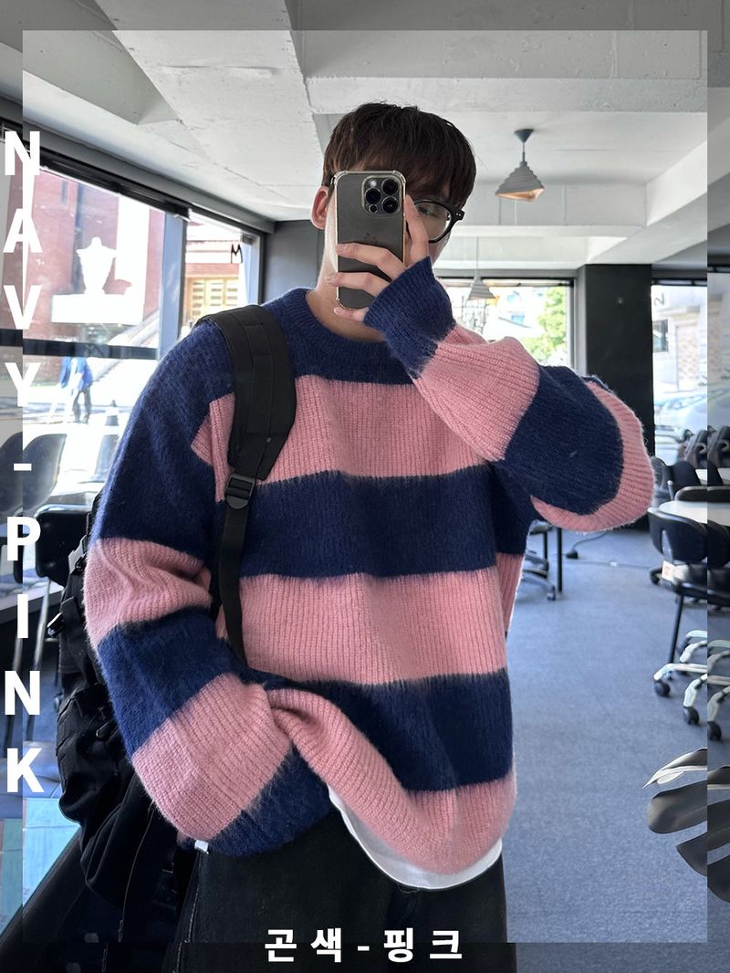 cander stripe loosefit knit
