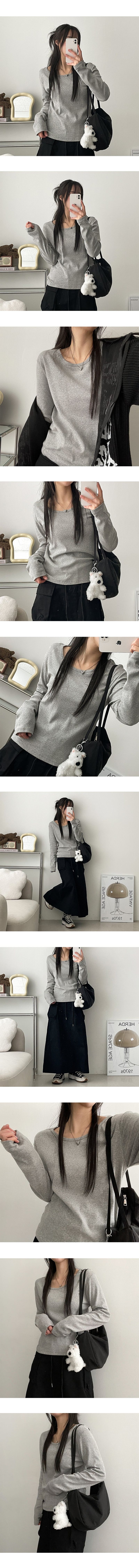 Rotol String Cargo Slit Long Skirt