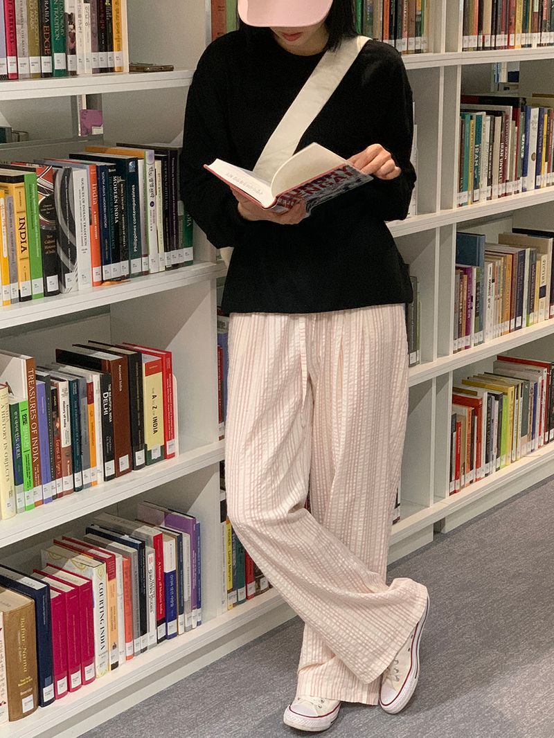 [MADE] REM SEERSUCKER PANTS