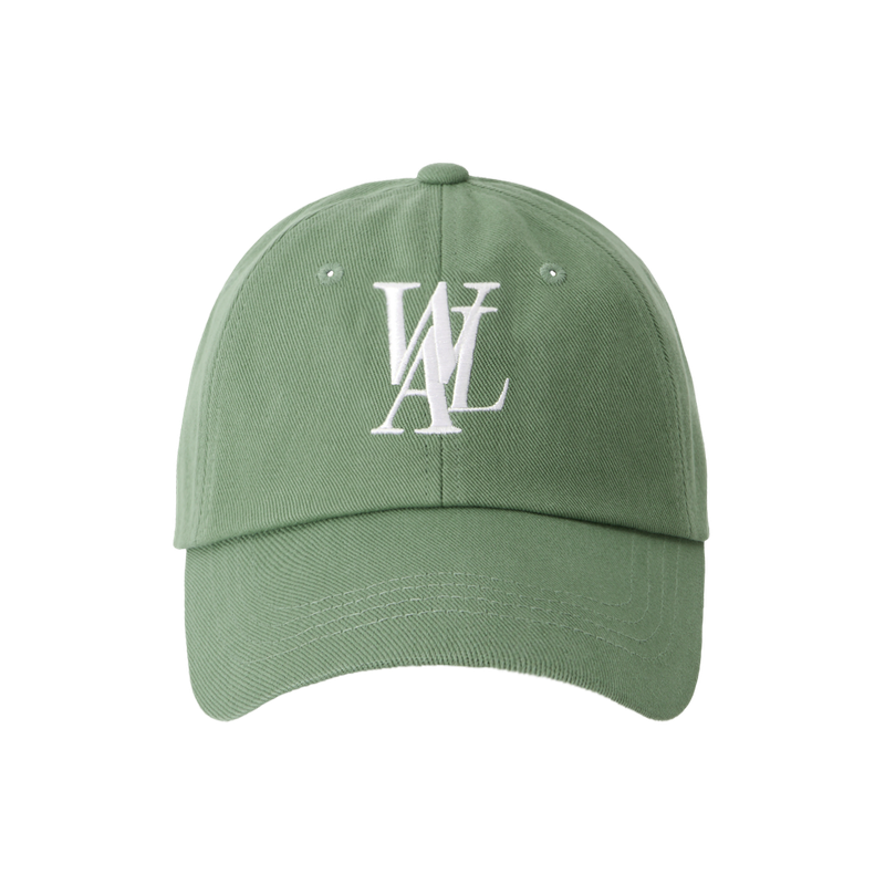 WOOALONG（ウアロン）の「Signature Logo ball cap - DUSTY GREEN（Hats）」