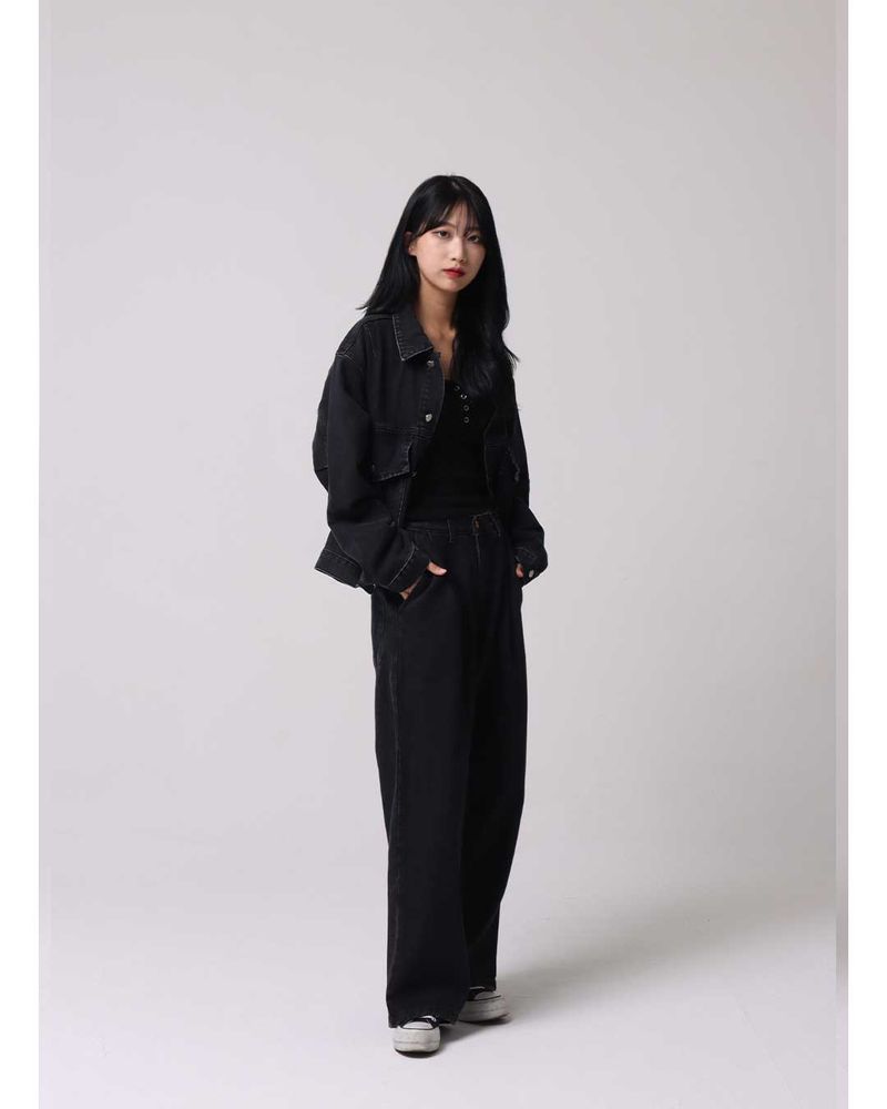 Wished Cropped Denim Tracker