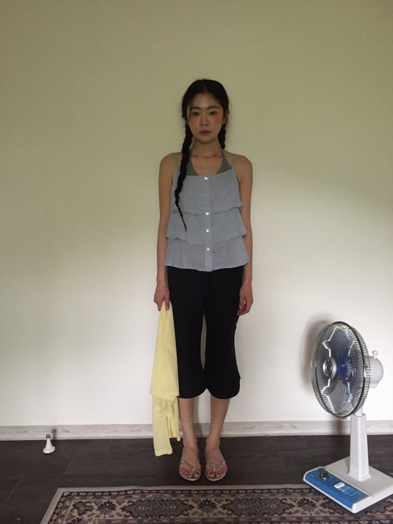 Linear Capri Pants (2color)