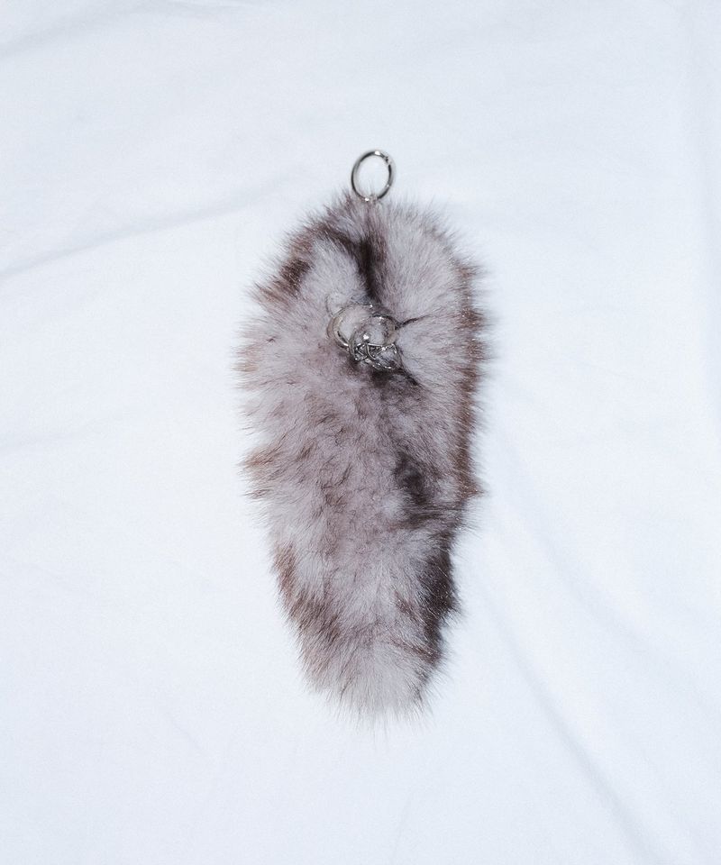 CHERRYQUIRI（チェリーキュリー）の「chubby fur tail keyring - beige（Toys/Key Holders）」