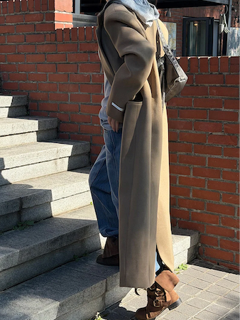 [Unisex] Max double long coat(2color)