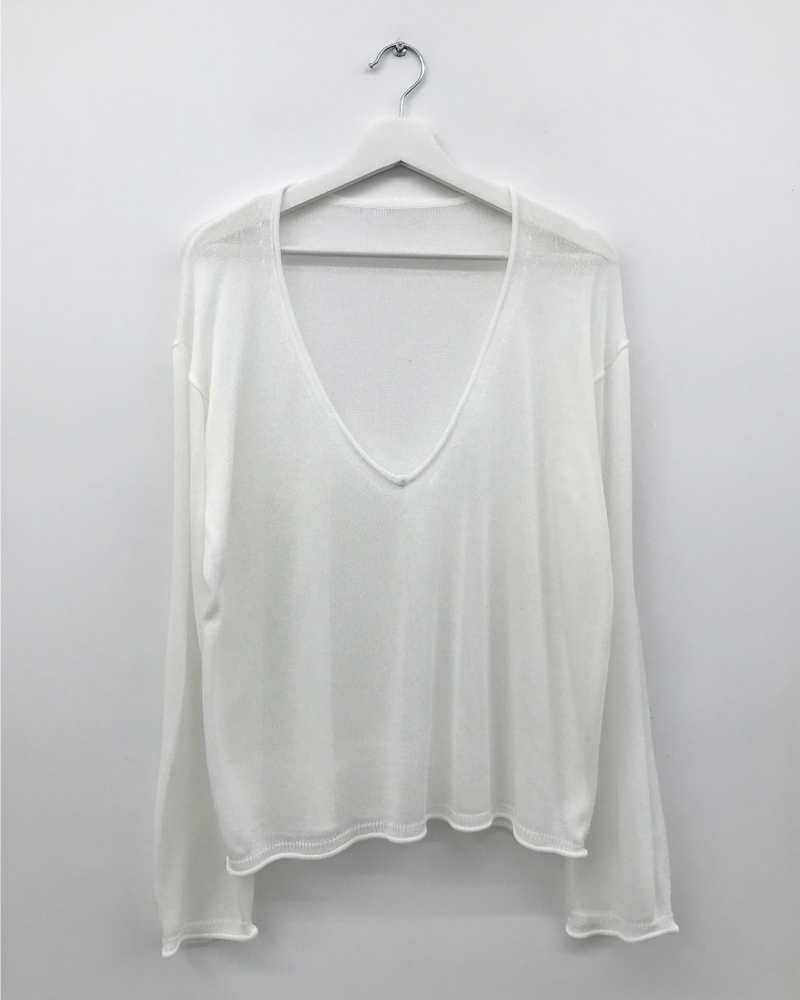 Veiled Summer V-neck Knit (5color)