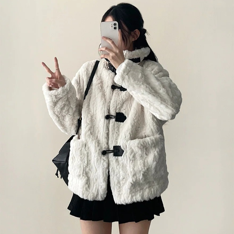 Sheep High Neck Fleece Mustang Jacket