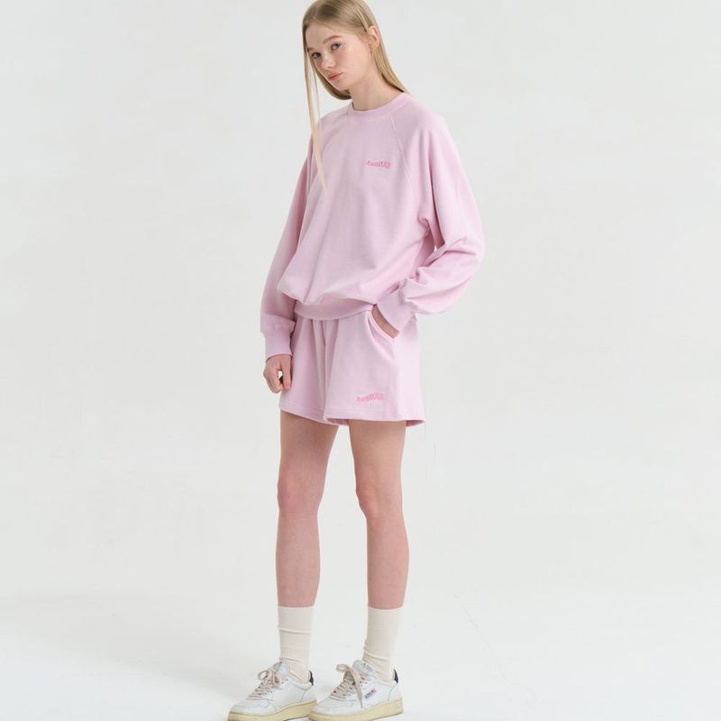 Wave Logo Zurry Half Pants Pink
