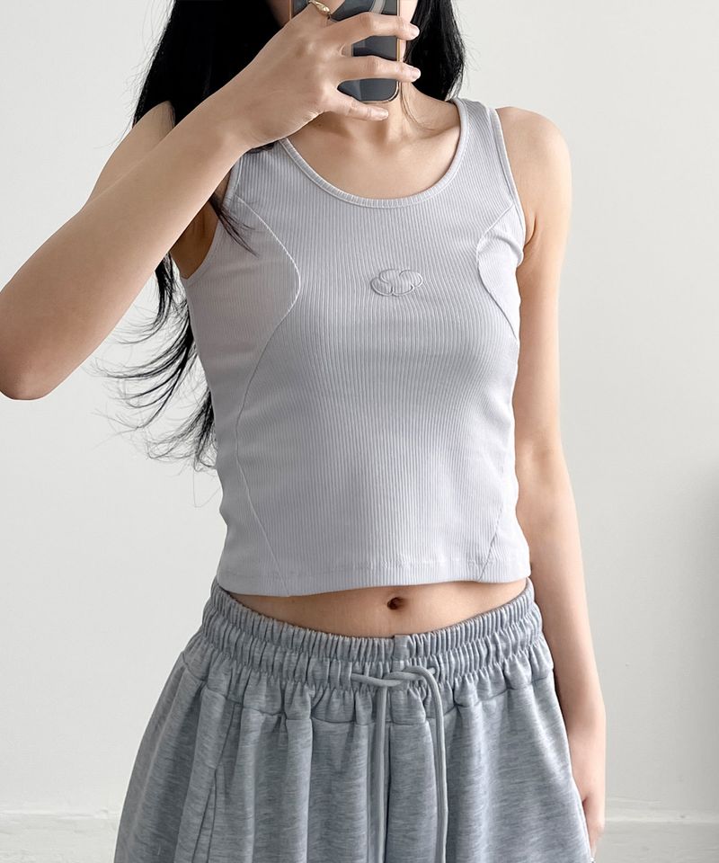 FLUFFY FLUFFY（フラフィー フラフィー）の「(W)S カットアウトリブスリムノースリーブTシャツ_3 Color（トップス）」
