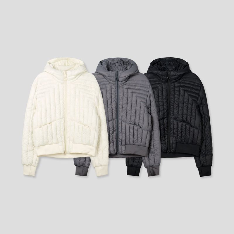 Juno Crop Hooded Cut-Out Lightweight Padding 3C