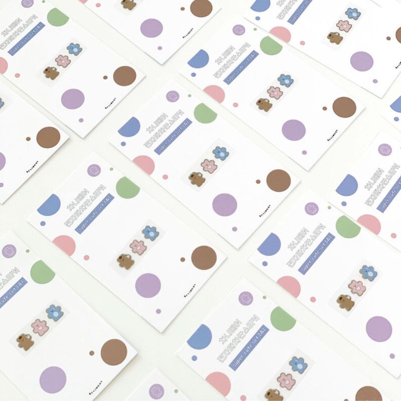 Super cute chanibear Metal sticker Set A