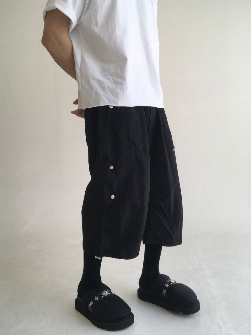 strap pintuck bermuda pants(3colors)