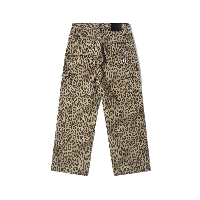 LB Leopard Carpenter Pants (Beige)