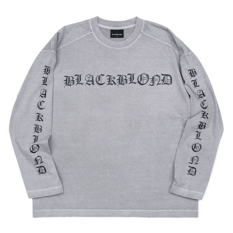 BBD クラッシュドフェイスピグメントロングtシャツ