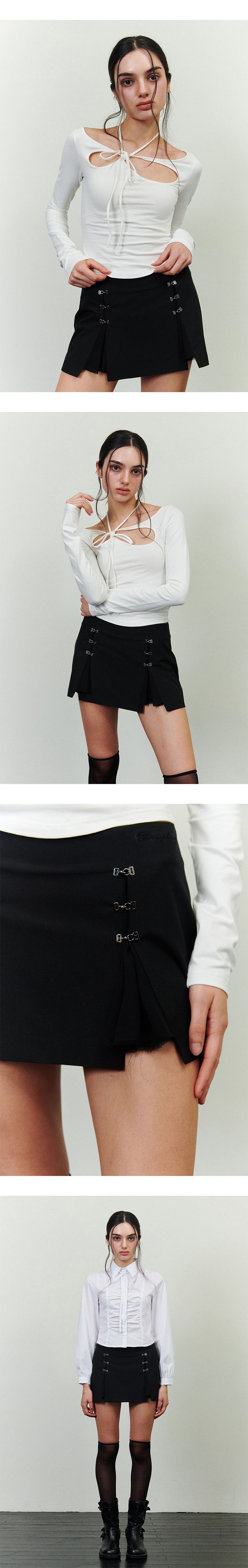 DAFFODIL HOOK SKIRT black