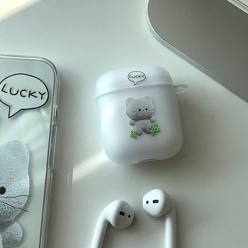 Lucky Cat&Rabbit AirPods Case_matt
