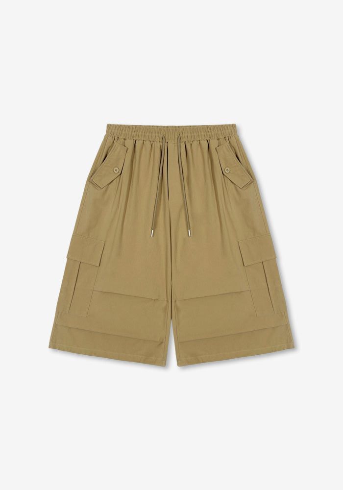 GM Button Cargo Bermuda Pants