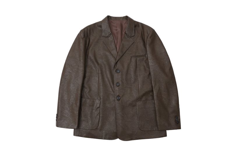 Over Single Leather Jacket (3color)
