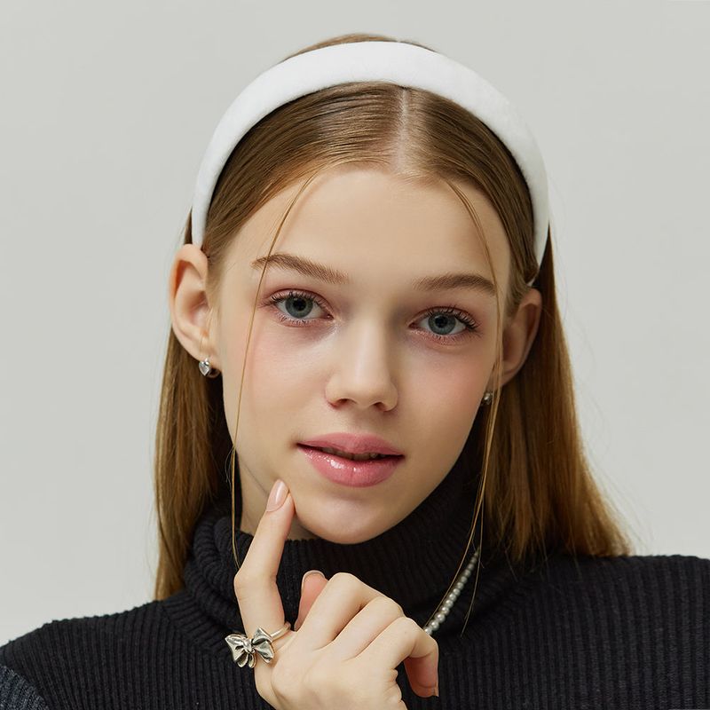 Velboa Volume Hairband _ White
