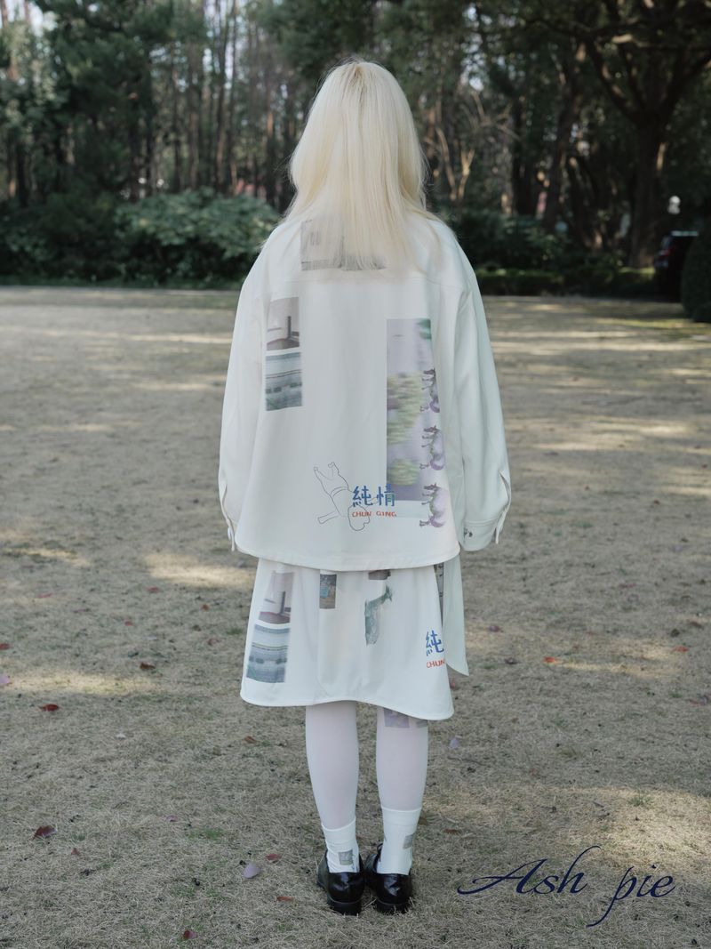 AW25 Loose coat with doll collar