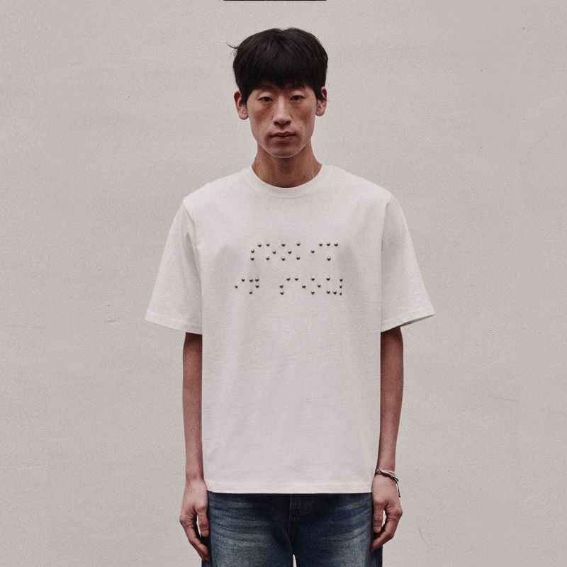 SOOKIM BRAILLE T-SHIRT_WHITE