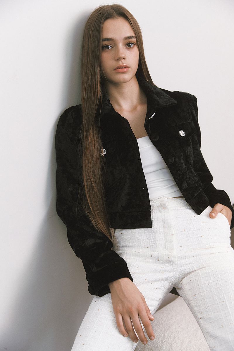 Velvet Jacket Black