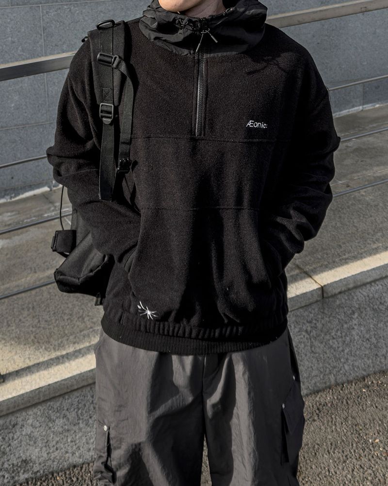 SERNIC Hooded Fleece Warmer Anorak