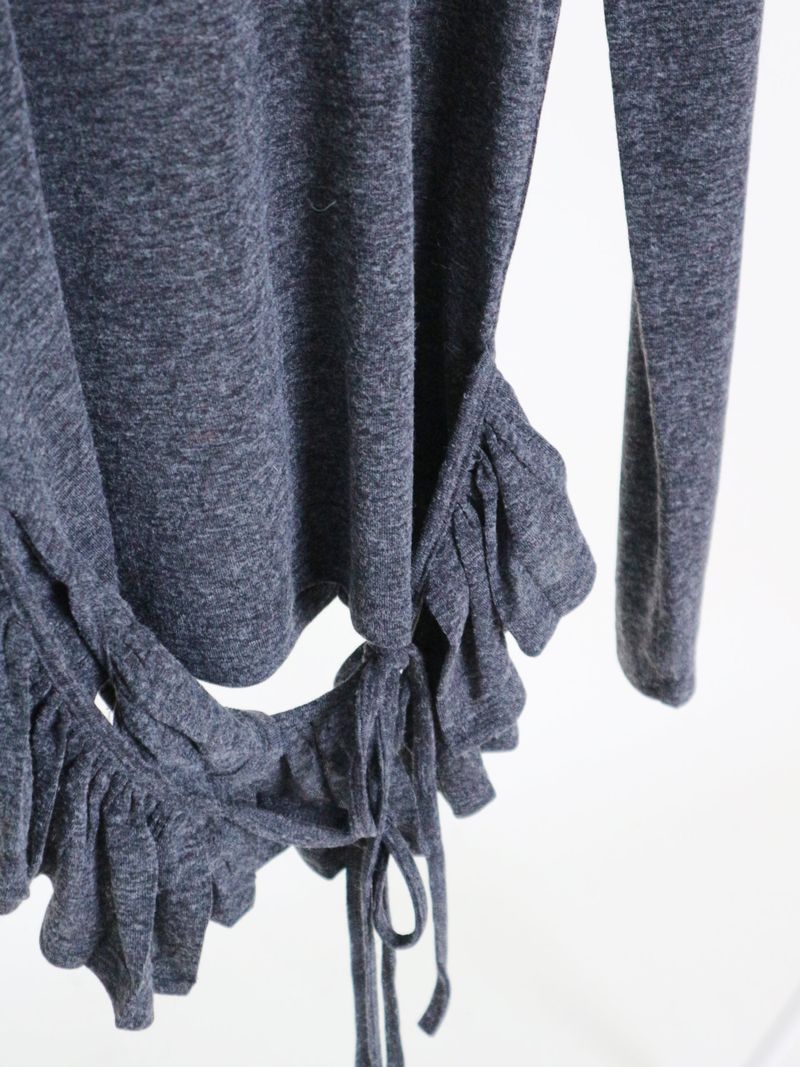 Yves Double Frill Layered Shea Turtleneck (Turtleneck)