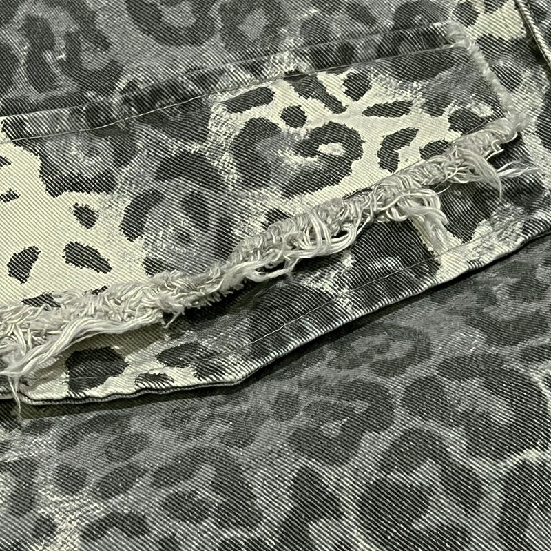 leopard grunge trucker jacket_grey