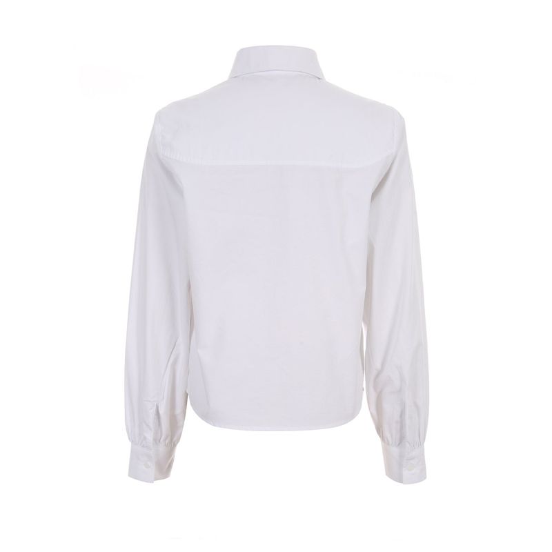 Round collar pintuck blouse 002