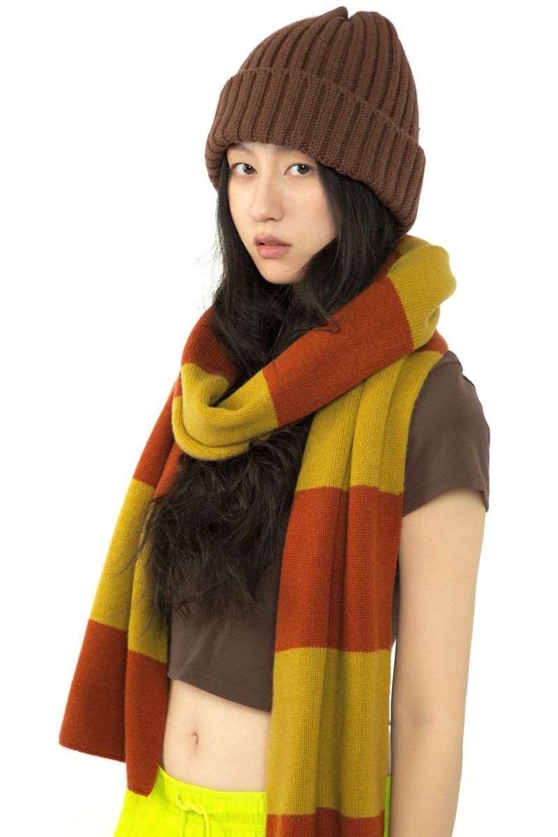 Wool Ribbed Coffee Hat