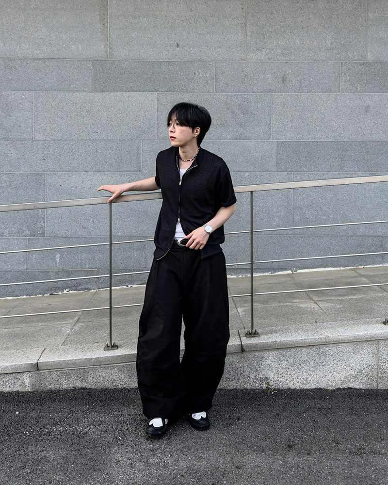 Aven Linen Two-Tuck Wide Pants