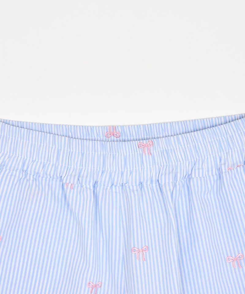 STRIPE RIBBON SHORTS BLUE