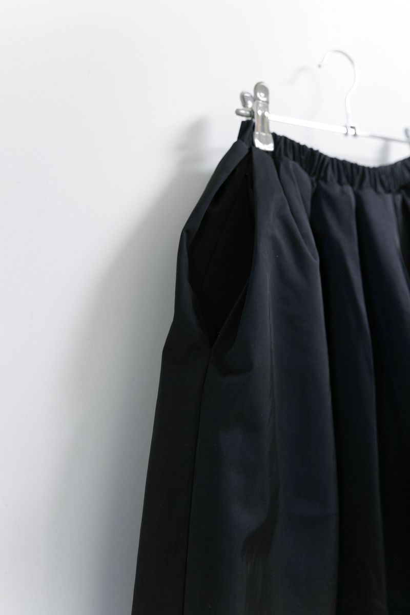 gather glossy midi skirt(2colors)