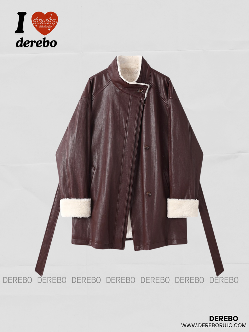 dereborujo（ドレボルゾー）の「シグネチャーレザーウォームハーフコート（ジャケット/アウター）」