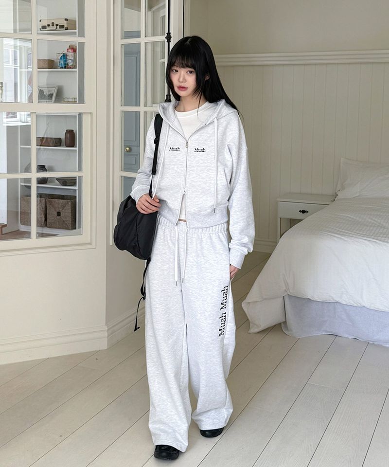 LOGO STITCH WIDE BANDING PANTS