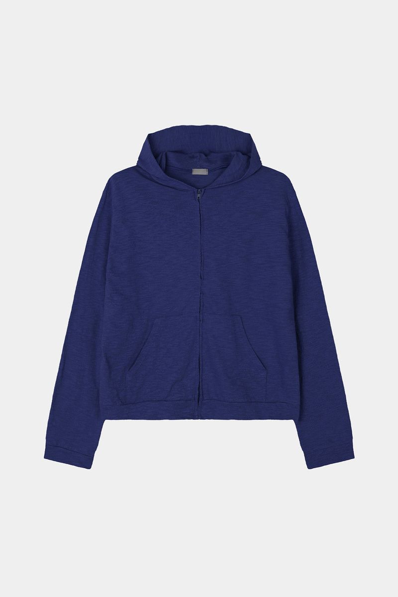 Slavic cotton hood zip-up