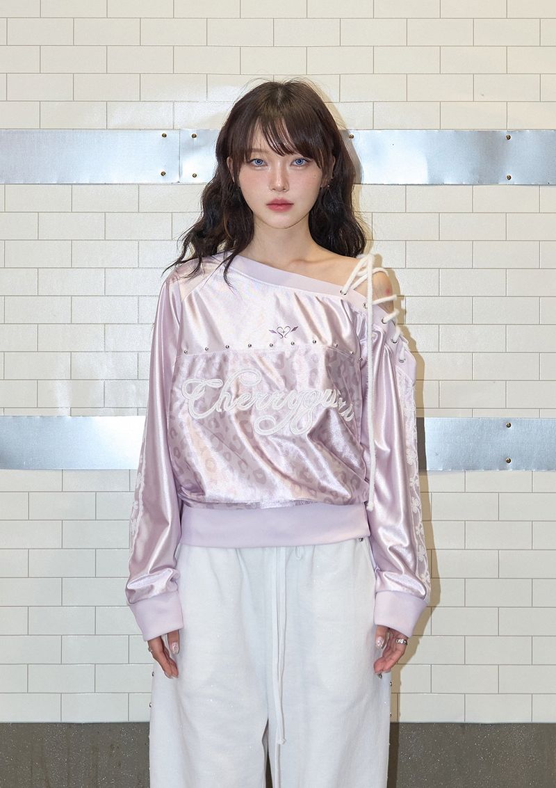 leopard lace uniform mtm - pink