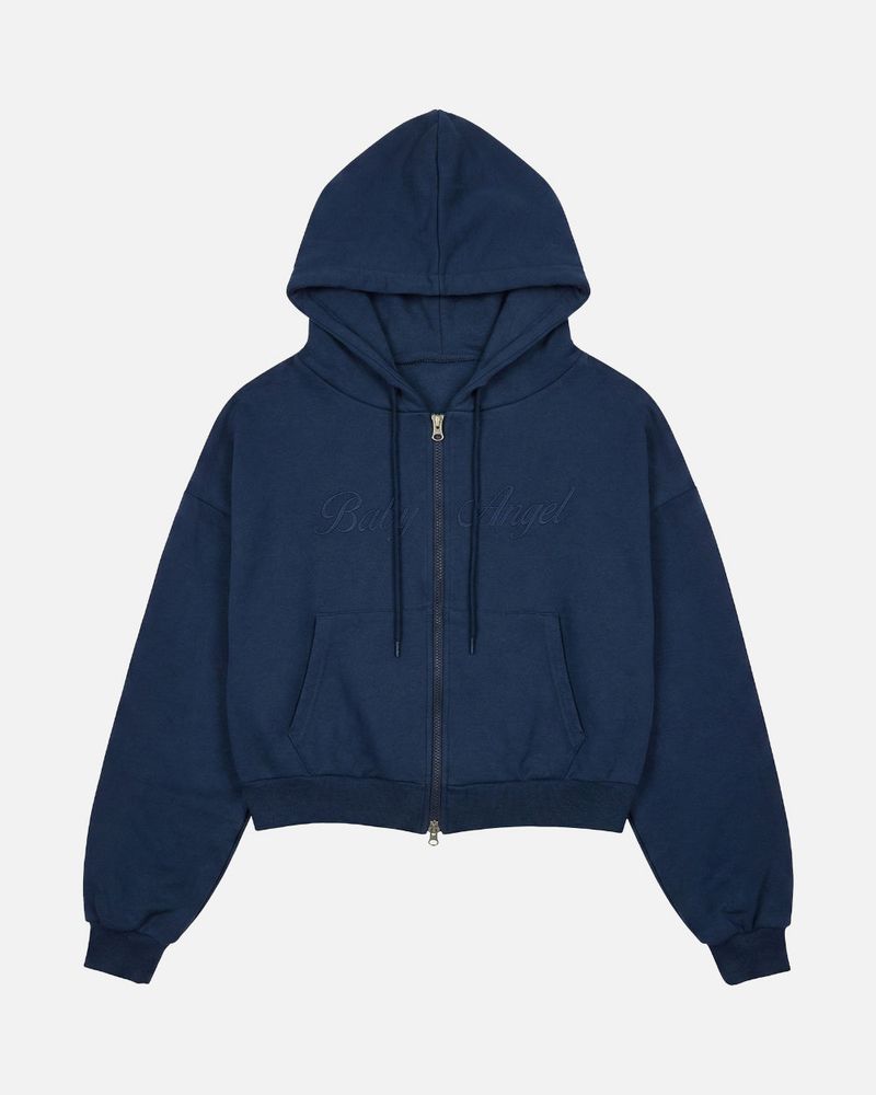 LMN Baby Cropped Hood Zip-Up (3 colors)