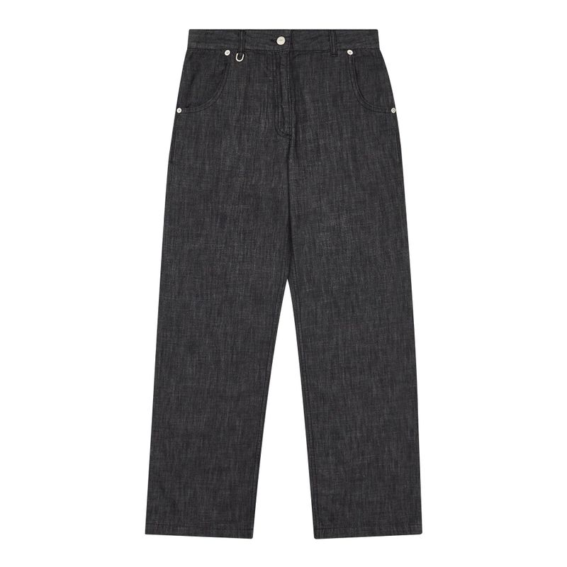 1/2 ROUX BASE UNIFORM LIGHT DENIM PANTS (BLACK)