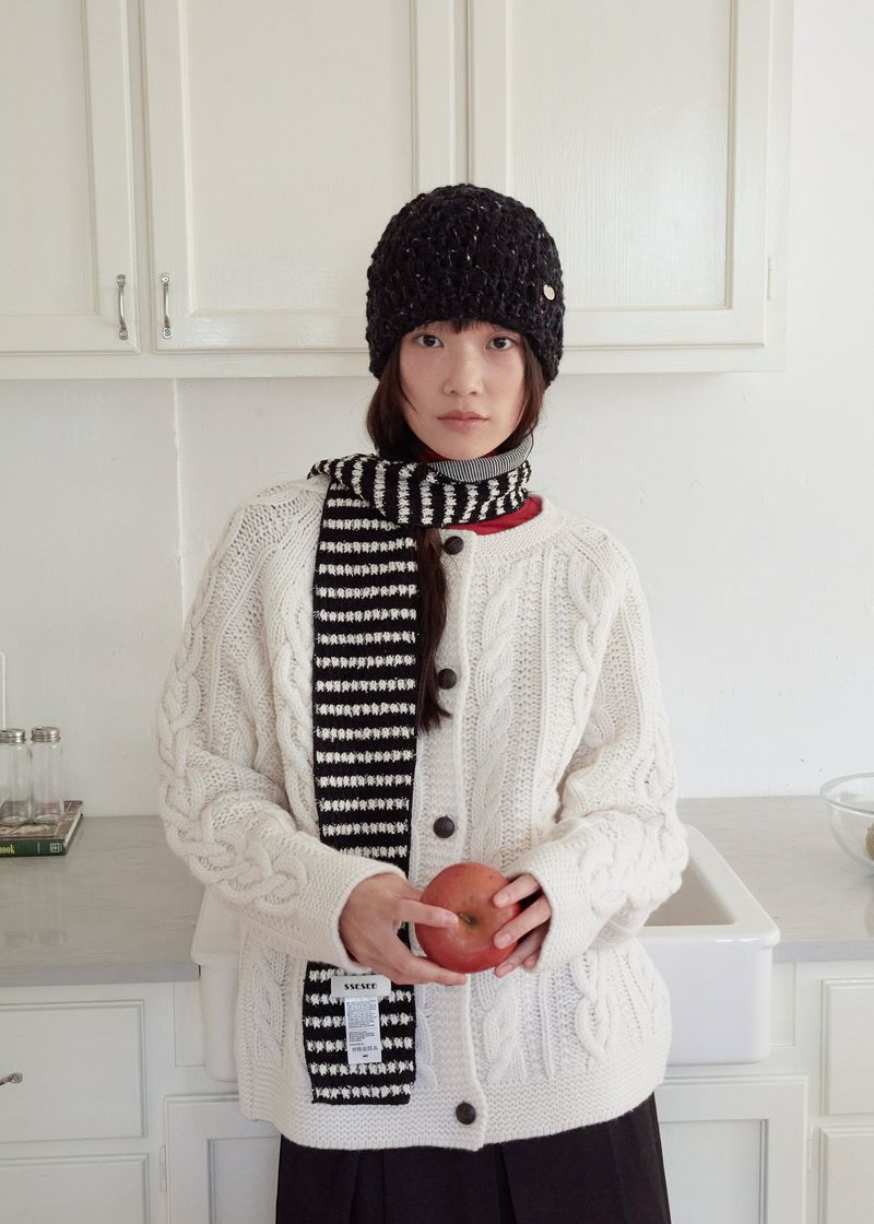 Slab Wool Beanie - Black