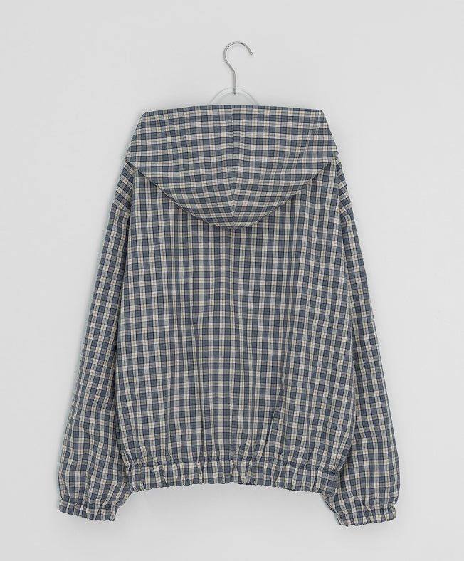 Modit Reversible Check Hood Windbreaker