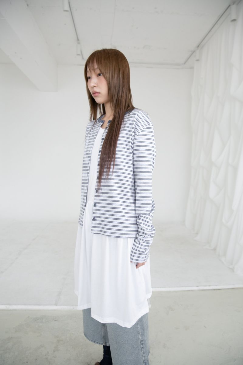 pastel stripe cardigan(3colors)