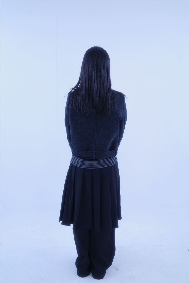 Zero belt short coat (2color)