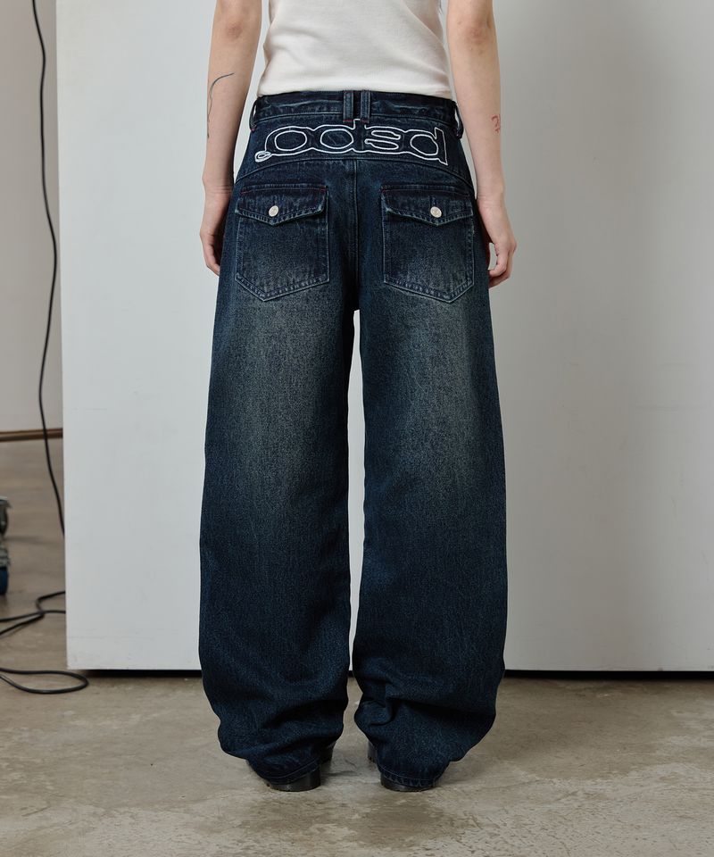ODDSTUDIO（オッドスタジオ）の「Signature Back Logo Denim Pants - INDIGO（Pants）」