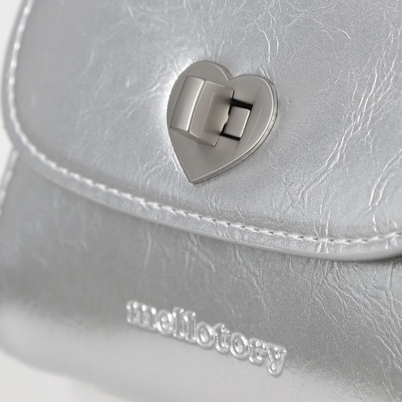HEART LOCK MINI BAG (SILVER)